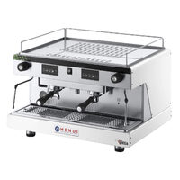 Espressor profesional Hendi Top Line BY WEGA 3700 W Alb 740x555x(H)515 mm control electronic programarea a pana la 4 cafele pe grup