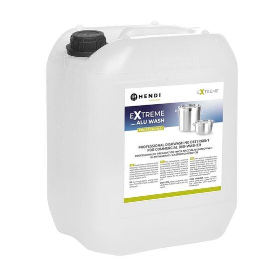 Detergent profesional pentru spalare veselei de aluminiu pentru masiniile de spalat vase Hendi, 20 L