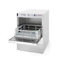 Masina profesionala de spalat vase 40 x 40 Hendi Inox 3 cicluri de spalare 470x510(+320)x(H)710 mm 2.8 kW