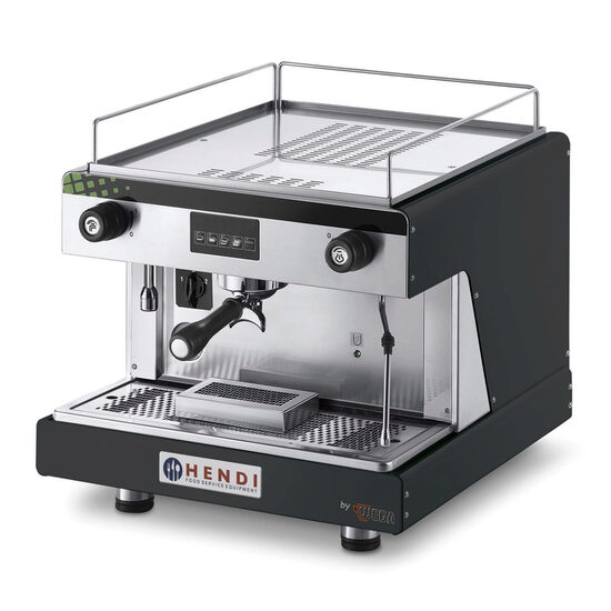 Espressor profesional Hendi Top Line BY WEGA 2900 W Negru 530x555x(H)515 mm control electronic programarea a pana la 4 cafele pe grup