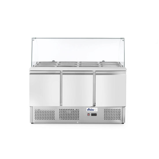 Masa rece cu 3 usi profesionala, inox, ARKTIC by Hendi interval temperatura -2/+8 gr C, 310 W 1365x700x(H)1300 mm