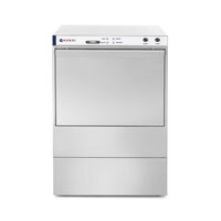 Masina profesionala de spalat vase K 50 cu pompa de detergent 50 x 50 control electromecanic 400 W Hendi Inox 570x600(+370)x(H)830 mm