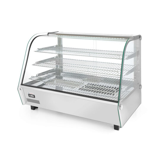 Vitrina profesionala calda cu 3 nivele, 120 litri interval temperatura 30-90 gr C, 1100 W, Hendi, 678x568x(H)686 mm