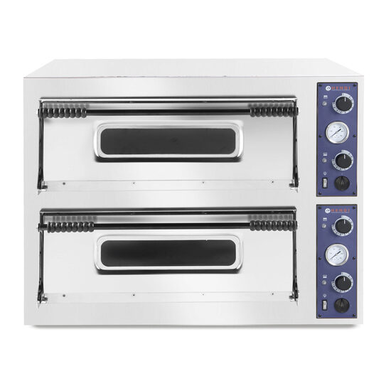 Cuptor pizza profesional Basic XL 44 Inox 2 camere 12000 W interval temperatura 50?C - 500?C Hendi 1000x844x(H)745 mm