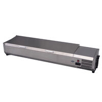 Vitrina frigorifica tip display Inox pentru containere GN 1/3 cu o inaltime maxima de 150 mm Hendi 9x GN1/3 180 W