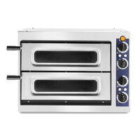 Cuptor profesional pizza 2/40 Vetro 2400 W cu 2 camere, Hendi Inox 567x427,5x(H)428 mm