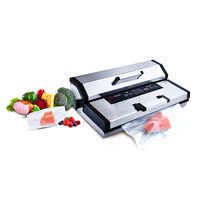 Aparat de vidat profesional, inox, 360W, Cookmania by Hendi, pentru pungi vidat gofrate pana la 40 cm latime, pompa 20 lt/min
