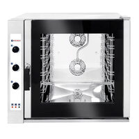 Cuptor profesional convectie cu umidificare, HENDI, capacitate tavi 7 x GN 1/1, 2 elemente incalzire, 2 ventilatoare reversibile, termostat reglabil, 50-275 gr C, timer 0 - 120 min, 8400 W, 935x930x(H)825mm