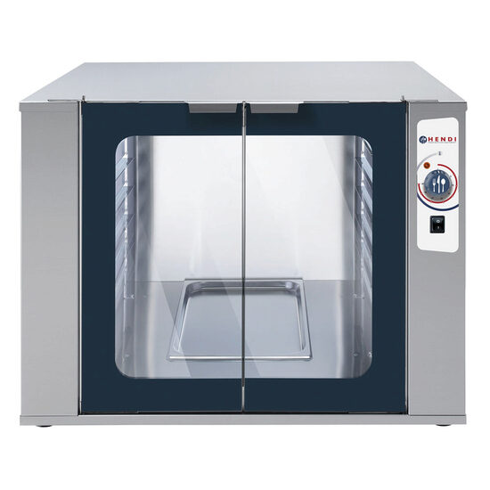 Dospitor HENDI, poate fi folosit ca baza pentru cuptoare HENDI NANO 223086, 223093, 12 tavi x 600x400 mm, putere 2 kW