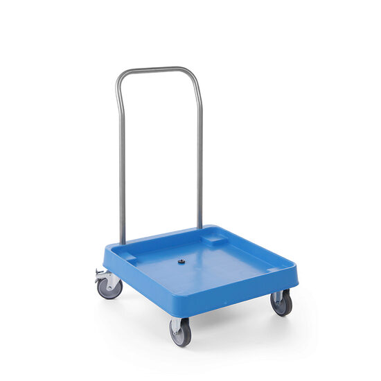 Carucior pentru debarasare rafturi cu vesela, Otel inoxidabil Polipropilena Hendi 575x545x(H)920 mm