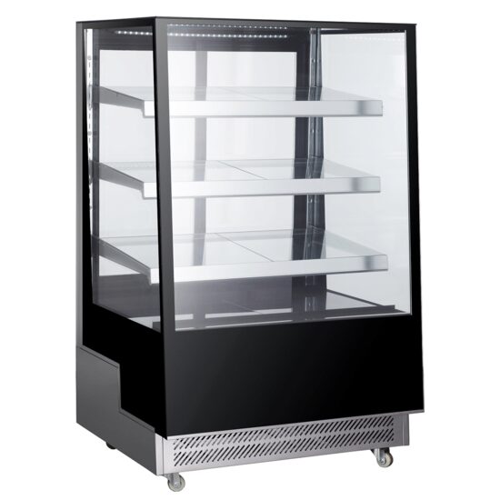 Vitrina frigorifica de prezentare interval temp. 2/6?C, 490 W corp inox, ARKTIC by Hendi, 900x805x(H)1445, 500 Litri, Clasa energetica C