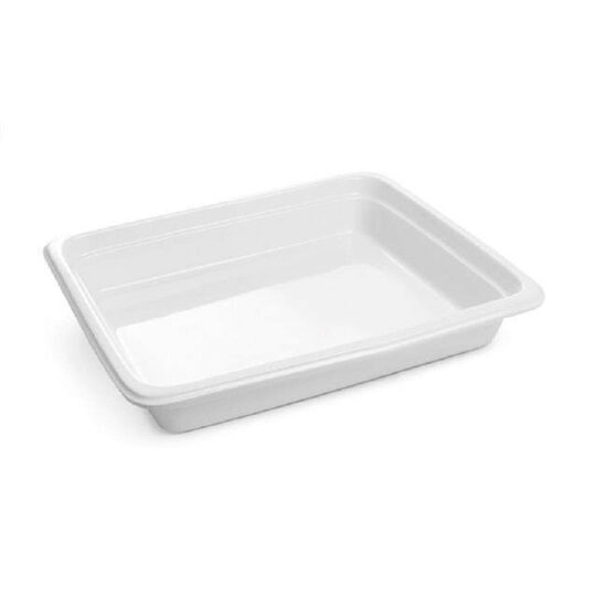 Tava gastronorm 2/3 portelan alb, Hendi 354x325x(H)65 mm