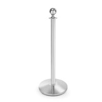 Stalp de delimitare, acces sau ghidare, finisaj tip oglinda, Hendi, Inox, Argintiu, diametru baza 360 mm, inaltime stalp 1010 mm