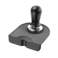 Suport presa cafea/ Suport tamper, Hendi, 125x140x(H)30 mm, Negru, Silicon