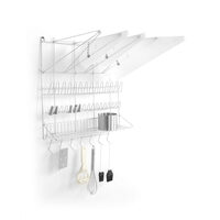 Suport perete pentru pungi de patiserie, Hendi, otel inoxidabil, 495x340x565 mm