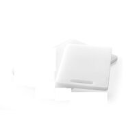 Tocator universal alb cu maner, 250x150x(H)10 mm, Hendi, polietilena HDPE, ambele parti potrivite pentru taiere, potrivit si la uz profesional