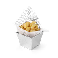 Bol servire rustic, Hendi, tip galeata, 100x100x(H)80, otel galvanizat