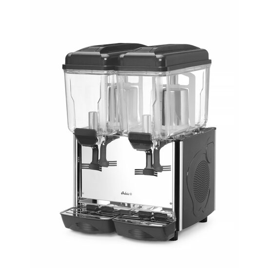 Dispenser pentru suc 2x12 l cu regulator de temperatura, Hendi, 230 V, 43x43x(H)64 cm