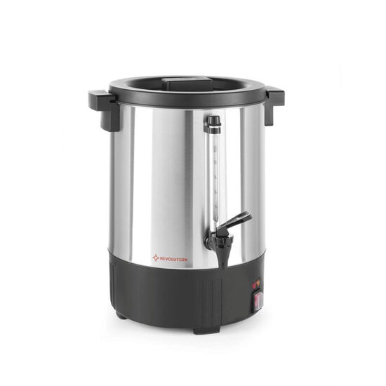 Boiler bauturi fierbinti 6 lt, Revolution,30x30x(H)39 cm inox, 1300W, termostat 0-96 gr C,potrivit si pentru uz profesional