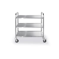 Carucior servire 3 nivele, inox, roti cu frane, sarcina 30 Kg/nivel, HENDI SMART, 850x450x (H) 900 mm