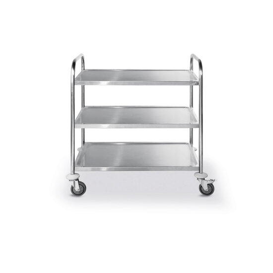 Carucior servire 3 nivele, inox, roti cu frane, sarcina 30 Kg/nivel, HENDI SMART, 850x450x (H) 900 mm