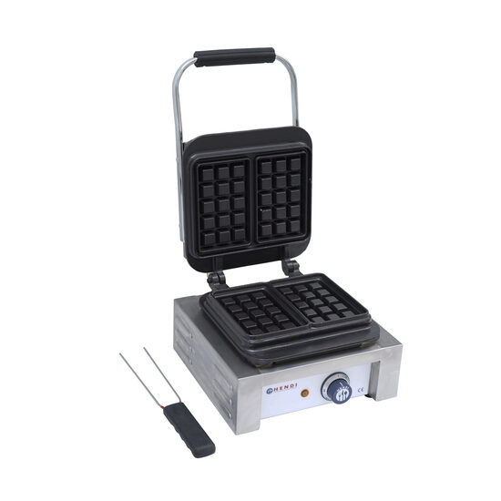 Aparat Hendi Brussels pentru vafe / waffles, 2200W, 2 placi dreptunghiulare 3x5 cm