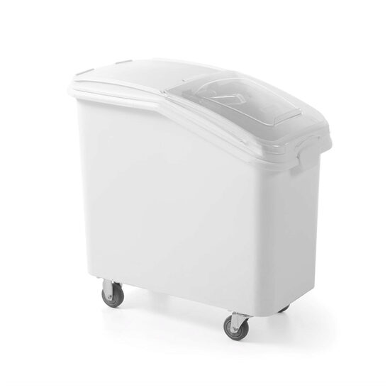 Container pentru alimente uscate, 98 lt, echipat cu capac si 4 roti, Amerbox, 394x749x(H)711 mm