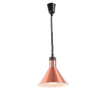 Lampa de caldura conica, finisaj cupru ø275x(H)250 mm, 230V, 250W