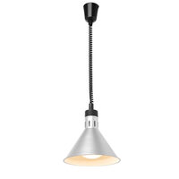 Lampa de caldura conica, argintie ø275x(H)250 mm, 230V, 250W