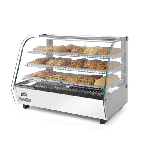Vitrina calda cu 3 nivele, 160 lt, interval temperatura 30-90 gr C, 1500W, ARKTIC by Hendi, 857x568x(H)686 mm