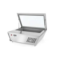 Vitrina de prezentare pentru inghetata, 77 lt, -18/-25 gr C, corp inox, ARKTIC by Hendi, 867x735x(H)373mm, Clasa energetica E