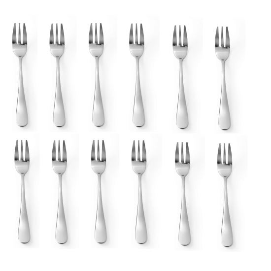 Set 12 x furculite desert (L) 136 mm, inox, Hendi Profi Line