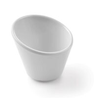 Bol oblic, melamina alba - 97x97x(H)80 mm, Hendi Velocity