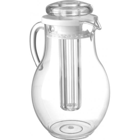 Carafa apa / suc cu capac, 2,2 litri, cu element racire, din plastic rezistent la zgarieturi, 15x(H)26 cm, Hendi