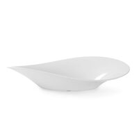 Bol servire, curbat, din melamina alba, 250x120x(H)75 mm, Hendi