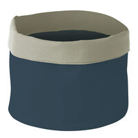 Cos Hendi pentru paine, rotund, bumbac - 250x(H)160 mm - albastru inchis