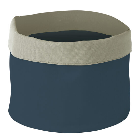 Cos Hendi pentru paine, rotund, bumbac - 250x(H)160 mm - albastru inchis