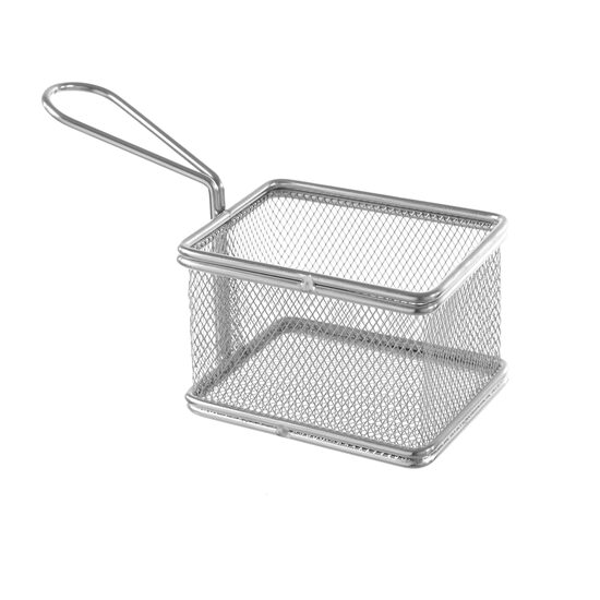 Cos Hendi tip friteuza, pentru servire snacks, otel inoxidabil - 100x80x(H)75 mm