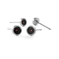 Set 4 termometre pentru friptura, Hendi, diametru 25 mm, Inox sonda 5 cm, indicator "rare-medium-well done"