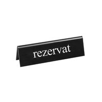 Semn pentru masa "Rezervat", 130x35x(H)40 mm, Hendi