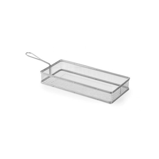Cos servire tip mini-fry, pentru servire cartofi prajiti si aperitive, inox, 275x130x(H)45 mm, Hendi