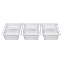 Vas Hendi gastronorm melamina GN 1/6 100 mm, rezistenta la temperaturi de la -20 gr. C la 70 gr. C