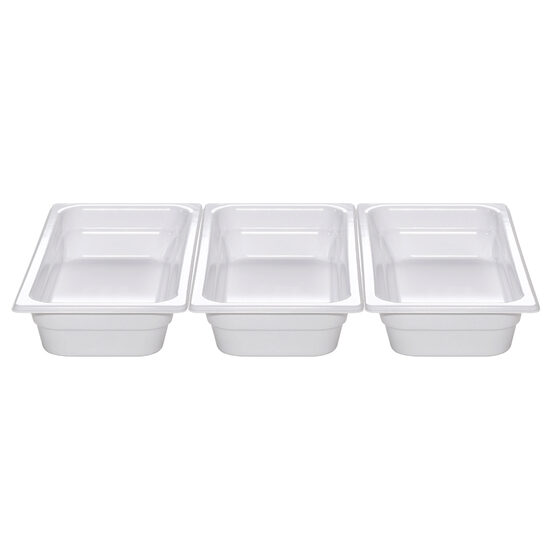 Vas Hendi gastronorm melamina GN 1/6 100 mm, rezistenta la temperaturi de la -20 gr. C la 70 gr. C