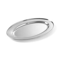 Tava servire ovala, inox, 35x22 cm, Hendi