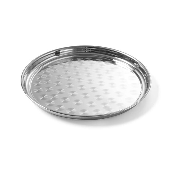 Tava Hendi pentru servire, otel inoxidabil - 400 mm, Argintiu