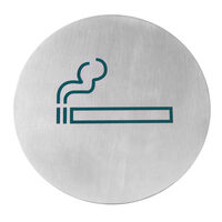 Semn Hendi pentru usa, otel inoxidabil - Fumatori - 160 mm