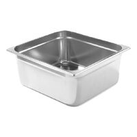 Tava Gastronorm GN 1/6, adancime 150 mm, 2.4 litri, gama Hendi Kitchen Line, otel inoxidabil