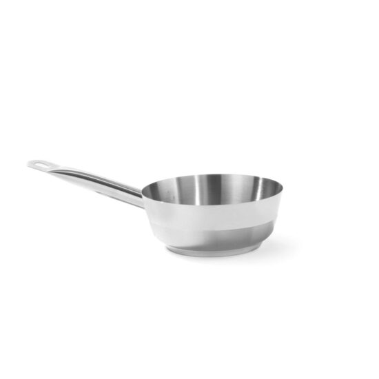 Cratita pentru sote conica,0,9 Lit,16 cm diametru x 6 cm inaltime, inox, gama Hendi Profi Line