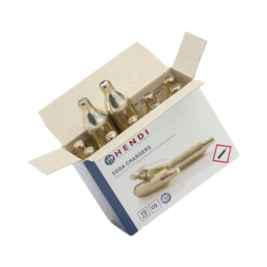 Cartuse CO2 pentru aparat sifon, 10 buc/cutie, Hendi