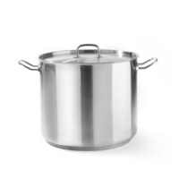 Oala inalta cu capac 37 Lit ,36 cm diametru x 36 cm inaltime, inox, gama Hendi Profi Line, potrivita si pentru uz profesional